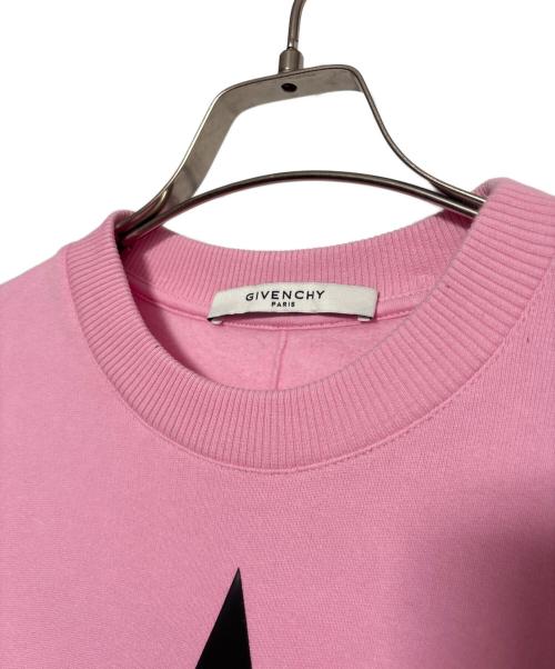 GIVENCHY（ジバンシィ）GIVENCHY (ジバンシィ) Graphic print crew neck sweatshirt ピンク サイズ:XSの古着・服飾アイテム