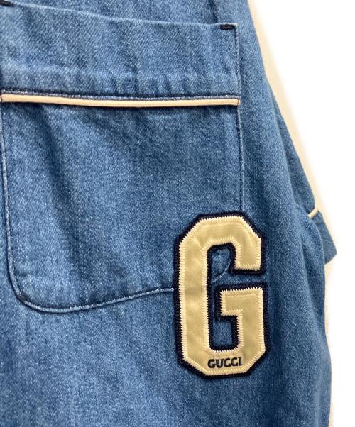 GUCCI（グッチ）GUCCI (グッチ) ベースボールデニムシャツ/半袖シャツ サイズ:44の古着・服飾アイテム