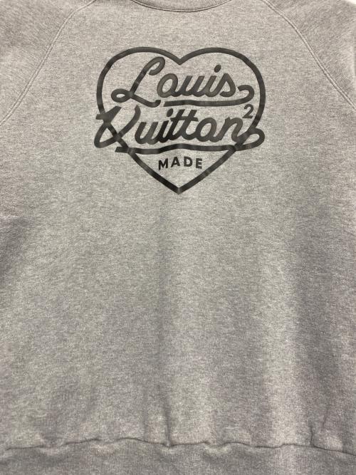 LOUIS VUITTON（ルイ ヴィトン）LOUIS VUITTON (ルイ ヴィトン) NIGO (二ゴー) プリンテッドハートスウェット グレー サイズ:XLの古着・服飾アイテム