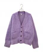 BOTTEGA VENETAボッテガベネタ）の古着「シャギーニットカーディガン」｜パープル