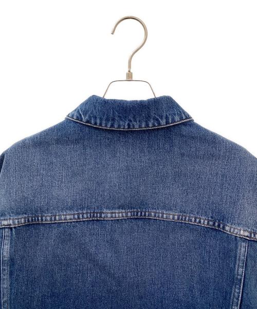 MIU MIU（ミュウミュウ）MIU MIU (ミュウミュウ) ロゴデニムジャケット インディゴ サイズ:44の古着・服飾アイテム