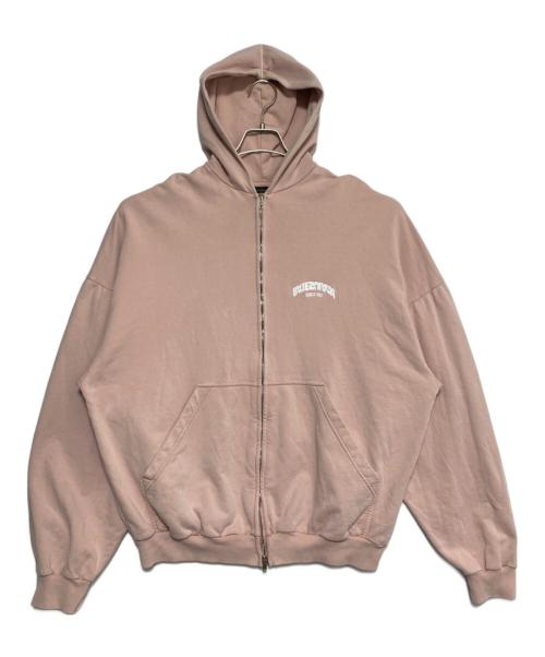 BALENCIAGA（バレンシアガ）BALENCIAGA (バレンシアガ) ロゴジップパーカー ピンク サイズ:1の古着・服飾アイテム