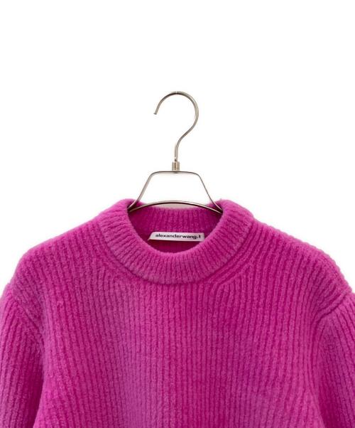 ALEXANDER WANG（アレキサンダー・ワン）ALEXANDER WANG (アレキサンダー・ワン) ケーブルニット ショッキングピンク サイズ:Mの古着・服飾アイテム