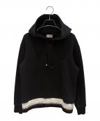 MONCLERモンクレール）の古着「MAGLIA GIROCOLLO/ロゴパーカー」｜ブラック