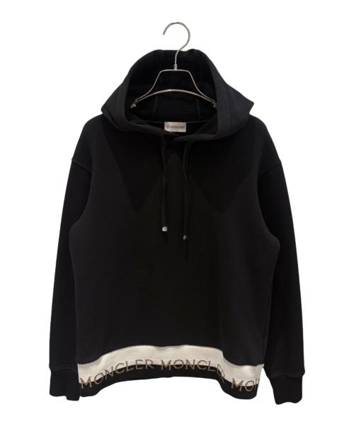 MONCLER（モンクレール）MONCLER (モンクレール) MAGLIA GIROCOLLO/ロゴパーカー ブラック サイズ:Sの古着・服飾アイテム