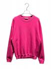 ）の古着「ロゴスウェット」｜ショッキングピンク