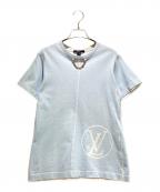 LOUIS VUITTONルイ ヴィトン）の古着「23SS Chain Design Logo T-Shirt チェーンデザインロゴTシャツ RW231W OB0 FOTS19」｜スカイブルー