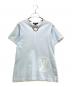 LOUIS VUITTON（ルイ ヴィトン）の古着「23SS Chain Design Logo T-Shirt チェーンデザインロゴTシャツ RW231W OB0 FOTS19」｜スカイブルー