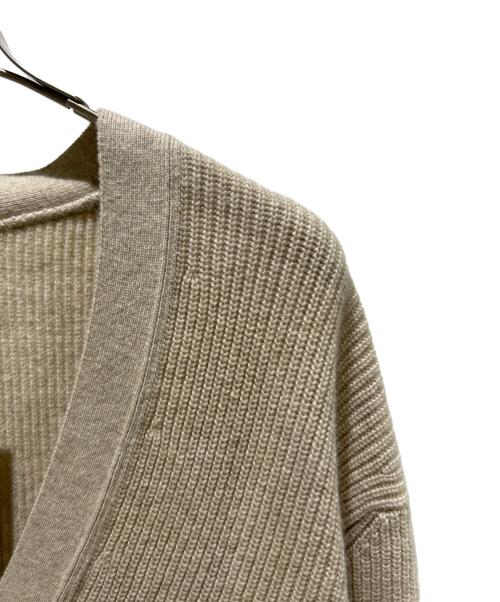 HERMES（エルメス）HERMES (エルメス) カシミヤカーディガン ベージュ サイズ:38の古着・服飾アイテム