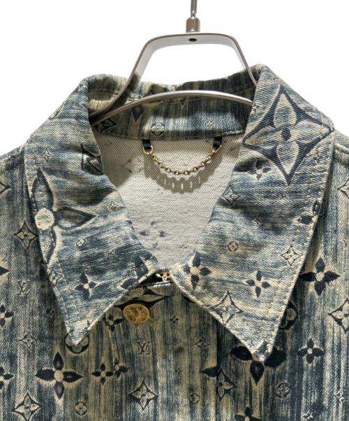 LOUIS VUITTON（ルイ ヴィトン）LOUIS VUITTON (ルイ ヴィトン) モノグラムテーラードデニムジャケット インディゴ サイズ:46の古着・服飾アイテム