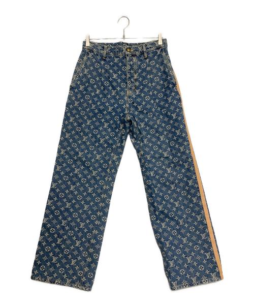 LOUIS VUITTON（ルイ ヴィトン）LOUIS VUITTON (ルイ ヴィトン) モノグラムサイドラインデニムパンツ サイズ:W30の古着・服飾アイテム