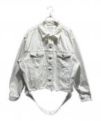 BALENCIAGAバレンシアガ）の古着「ロゴデニムジャケット」｜ホワイト