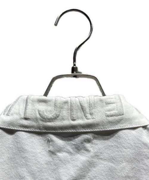 BALENCIAGA（バレンシアガ）BALENCIAGA (バレンシアガ) ロゴデニムジャケット ホワイト サイズ:34の古着・服飾アイテム