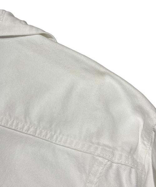 BALENCIAGA（バレンシアガ）BALENCIAGA (バレンシアガ) ロゴデニムジャケット ホワイト サイズ:34の古着・服飾アイテム