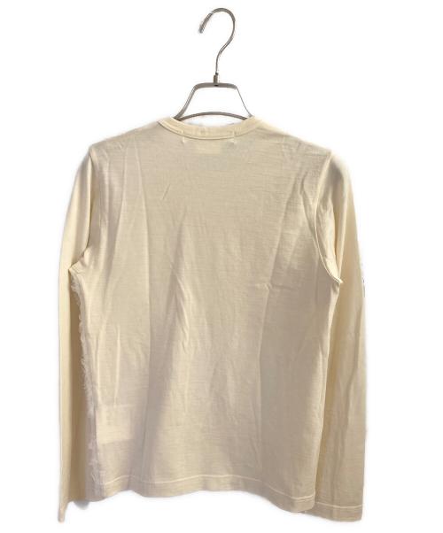 COMME des GARCONS COMME des GARCONS（コムデギャルソン コムデギャルソン）COMME des GARCONS COMME des GARCONS (コムデギャルソン コムデギャルソン) レースフリル切替ニット ホワイト サイズ:ＸＳの古着・服飾アイテム