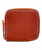 HERMESエルメス）の古着「アザップシルクインコインケース」｜レッド系