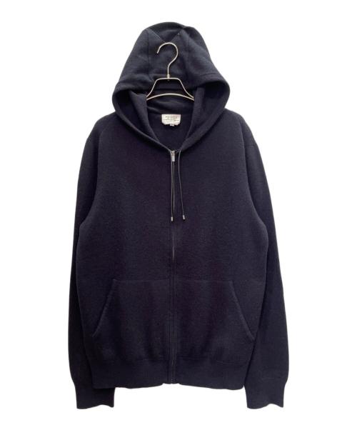 HERMES（エルメス）HERMES (エルメス) カシミヤジップパーカー ネイビー サイズ:Ｍの古着・服飾アイテム
