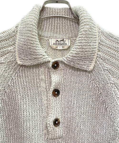 HERMES（エルメス）HERMES (エルメス) ローゲージニット アイボリー サイズ:Ｓの古着・服飾アイテム