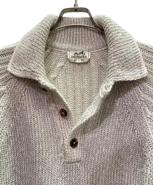 HERMES（エルメス）HERMES (エルメス) ローゲージニット アイボリー サイズ:Ｓの古着・服飾アイテム