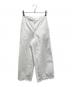 ne quittez pas（ヌキテパ）の古着「Poplin Dobby Hem Lace Pants/裾レースワイドパンツ」｜ホワイト