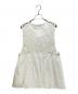 ne quittez pas (ヌキテパ) Cotton Jacquard Lace Yoke Top スリーブ レース ペプラム ジレ/010252WJ1 ホワイト サイズ:FREE：12000円