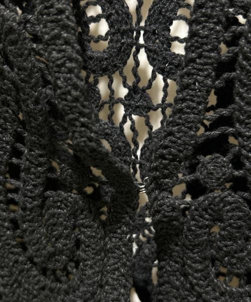 ne quittez pas（ヌキテパ）ne quittez pas (ヌキテパ) Cotton Jacquard Lace Yoke Top/コットンジャカード レースヨークトップ/010252WJ1 ブラック サイズ:FREEの古着・服飾アイテム