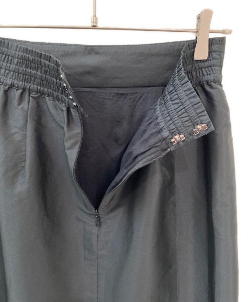 ne quittez pas（ヌキテパ）ne quittez pas (ヌキテパ) Poly Dupion Frill Skirt ブラック サイズ:Mの古着・服飾アイテム