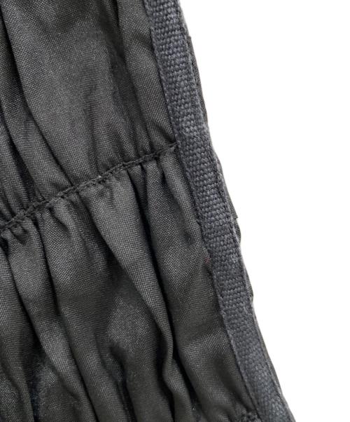 ne quittez pas（ヌキテパ）ne quittez pas (ヌキテパ) Poly Dupion Frill Skirt ブラック サイズ:Mの古着・服飾アイテム