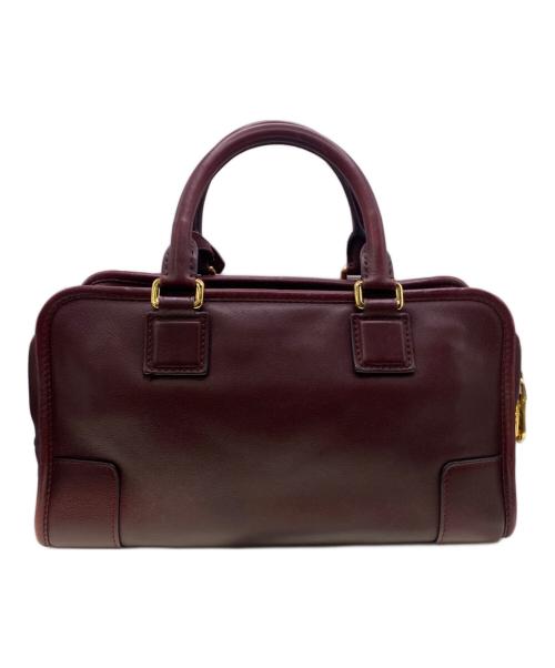 LOEWE（ロエベ）LOEWE (ロエベ) アマソナ ハンドバッグ ワインレッドの古着・服飾アイテム