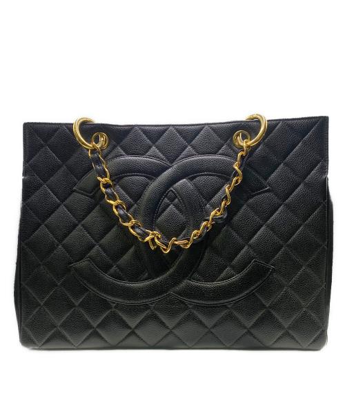 CHANEL（シャネル）CHANEL (シャネル) チェーンハンドバッグ ブラックの古着・服飾アイテム