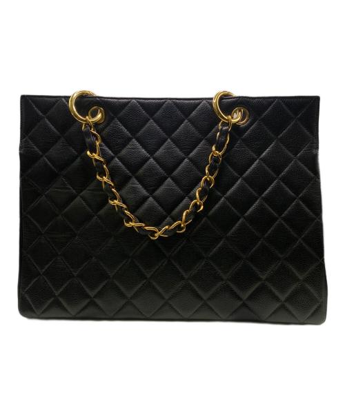 CHANEL（シャネル）CHANEL (シャネル) チェーンハンドバッグ ブラックの古着・服飾アイテム