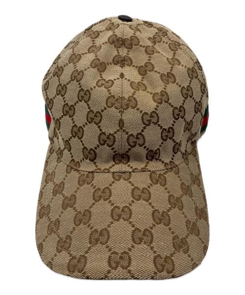 GUCCI（グッチ）GUCCI (グッチ) GGキャップ ベージュ サイズ:XLの古着・服飾アイテム
