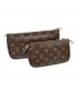 中古・古着 LOUIS VUITTON (ルイ ヴィトン) ミュルティ ポシェット アクセソワール カーキ：320000円