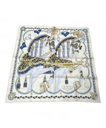 HERMES（エルメス）の古着「Carre 90/カレ 90/HARNAIS DE COUR/宮廷の馬具」｜ベージュ