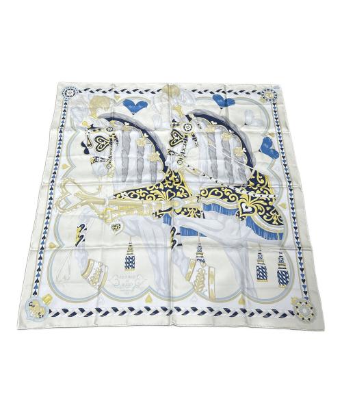 HERMES（エルメス）HERMES (エルメス) Carre 90/カレ 90/HARNAIS DE COUR/宮廷の馬具 ベージュ サイズ:90の古着・服飾アイテム