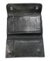 中古・古着 CHROME HEARTS (クロムハーツ) WAVE CROSS BTN/クロスボタン ウェーブウォレット/ロングウォレット ブラック：190000円