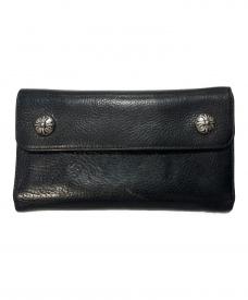 CHROME HEARTSクロムハーツ）の古着「WAVE CROSS BTN」｜ブラック