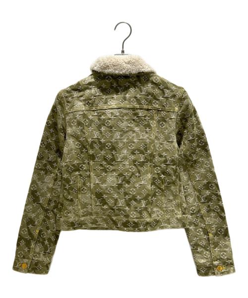 LOUIS VUITTON（ルイ ヴィトン）LOUIS VUITTON (ルイ ヴィトン) 村上隆 (ムラカミタカシ) カモフラデニムジャケット RW082W WNJA31CON オリーブ サイズ:40の古着・服飾アイテム