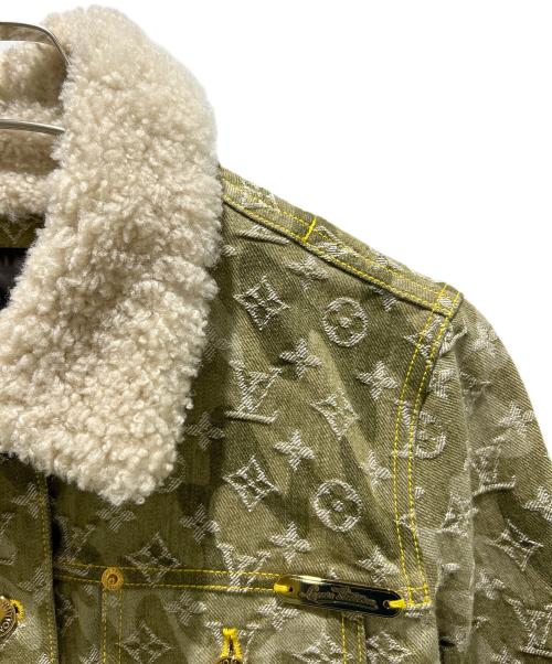 LOUIS VUITTON（ルイ ヴィトン）LOUIS VUITTON (ルイ ヴィトン) 村上隆 (ムラカミタカシ) カモフラデニムジャケット RW082W WNJA31CON オリーブ サイズ:40の古着・服飾アイテム