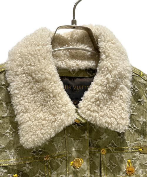 LOUIS VUITTON（ルイ ヴィトン）LOUIS VUITTON (ルイ ヴィトン) 村上隆 (ムラカミタカシ) カモフラデニムジャケット RW082W WNJA31CON オリーブ サイズ:40の古着・服飾アイテム