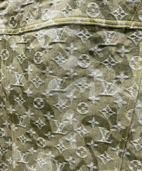 LOUIS VUITTON（ルイ ヴィトン）LOUIS VUITTON (ルイ ヴィトン) 村上隆 (ムラカミタカシ) カモフラデニムジャケット RW082W WNJA31CON オリーブ サイズ:40の古着・服飾アイテム