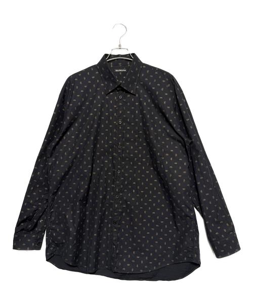 BALENCIAGA（バレンシアガ）BALENCIAGA (バレンシアガ) BB logo shirt ブラック サイズ:40の古着・服飾アイテム