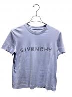 GIVENCHYジバンシィ）の古着「ラインストーンロゴTシャツ/BW70AS3YGQ」｜パープル