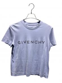 GIVENCHY（ジバンシィ）の古着「ラインストーンロゴTシャツ/BW70AS3YGQ」｜パープル