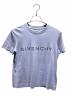 GIVENCHY（ジバンシィ）の古着「ラインストーンロゴTシャツ/BW70AS3YGQ」｜パープル