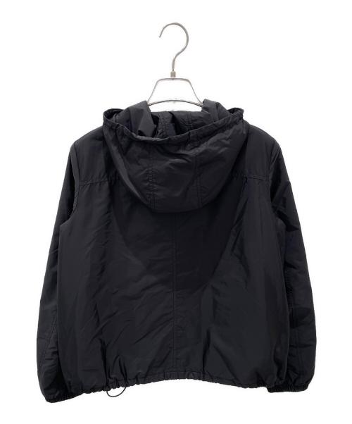 PRADA（プラダ）PRADA (プラダ) ロゴプレートナイロンジャケット ブラック サイズ:38の古着・服飾アイテム