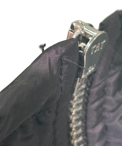 PRADA（プラダ）PRADA (プラダ) ロゴプレートナイロンジャケット ブラック サイズ:38の古着・服飾アイテム