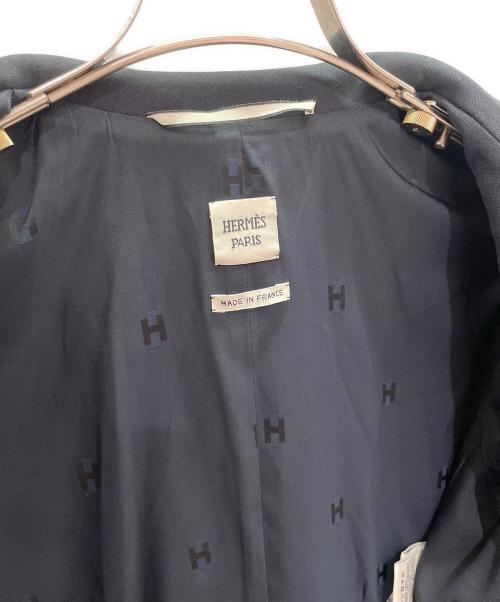 HERMES（エルメス）HERMES (エルメス) 1Bテーラードジャケット ネイビー サイズ:38の古着・服飾アイテム