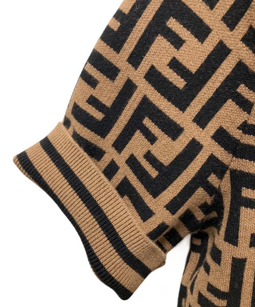 FENDI（フェンディ）FENDI (フェンディ) ズッカニット ブラウン サイズ:38の古着・服飾アイテム