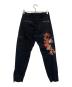 DOLCE & GABBANA (ドルチェ＆ガッバーナ) ローズジップカーゴパンツ ブラック サイズ:46：15000円